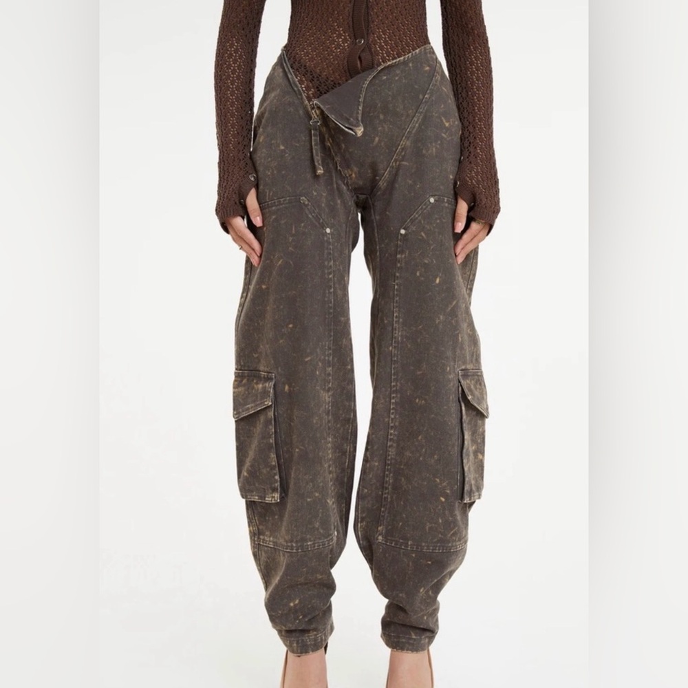 RUVE Korl Wide Leg Cargo Jeans ~ M - Picture 2 of 13